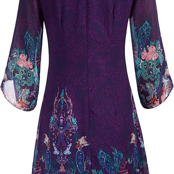 GRACE KARIN Women's Chiffon Cocktail Dress - Picture 2 of 16